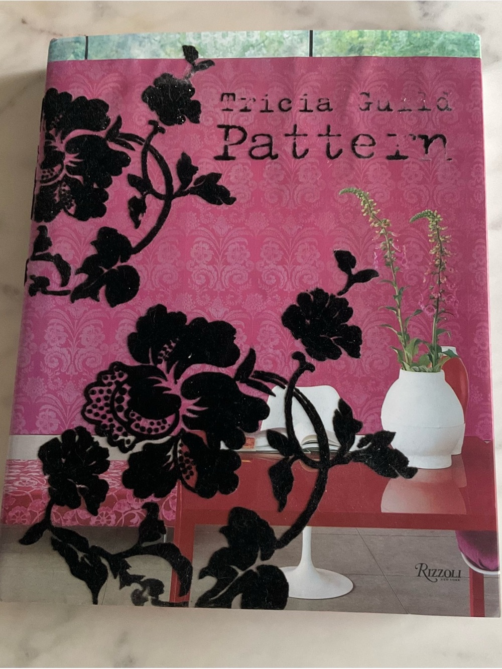Rizzoli Pink and Black Floral Pattern Art Book